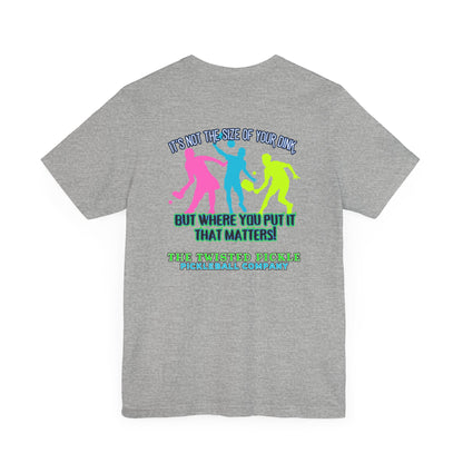 SIZE OF THE DINK T-SHIRT